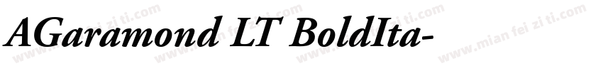 AGaramond LT BoldIta字体转换